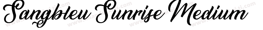 Sangbleu Sunrise Medium字体转换